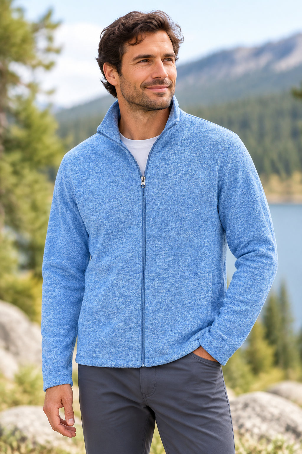 Heather Microfleece Jacket