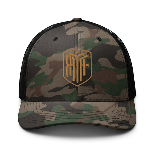 Camouflage trucker hat