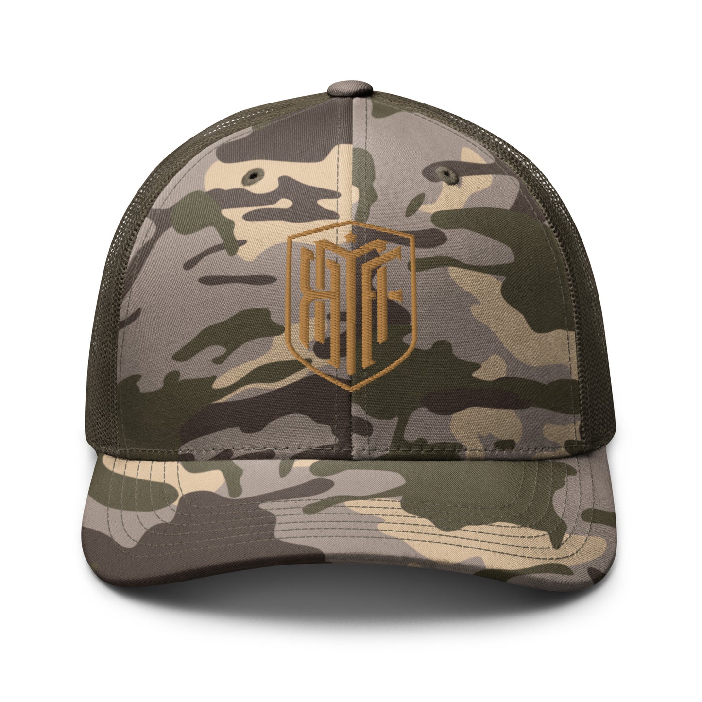 Camouflage trucker hat